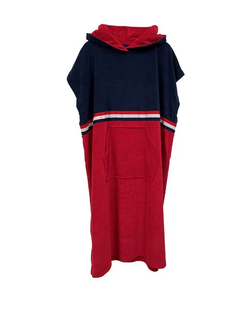 poncho infantil marinho e vermelho1
