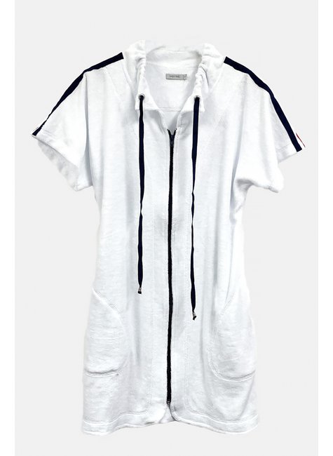 saida sport com ziper brnaca