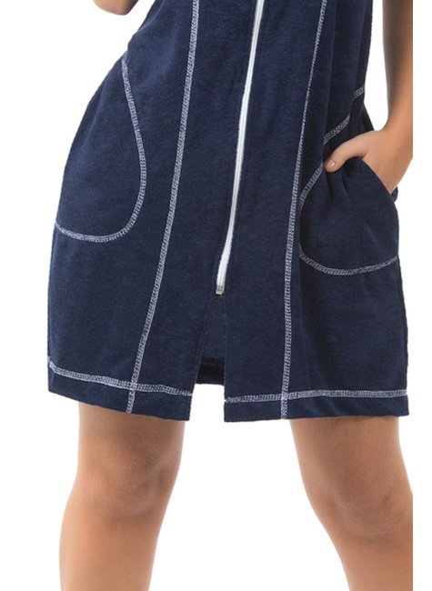 roupao atoalhado com ziper detalhe