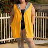roupao plus size sem mangas amarelo2a