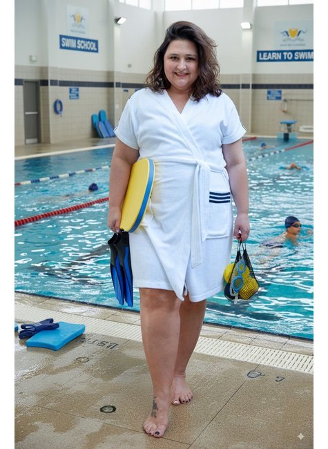 roupao plus size sport branco