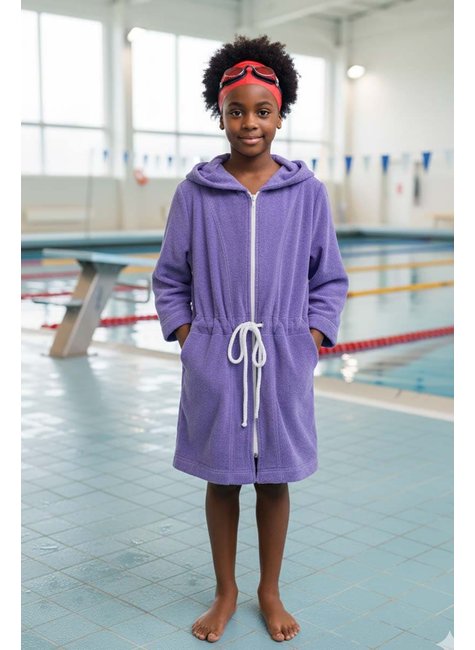 roupao infantil capiz ziper lilas